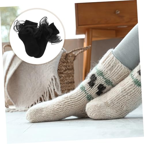 Lace Socks ' Dresses Socks for Ruffled Socks Dress Ankle Socks No-show Cotton Socks Frilly Dress Socks2