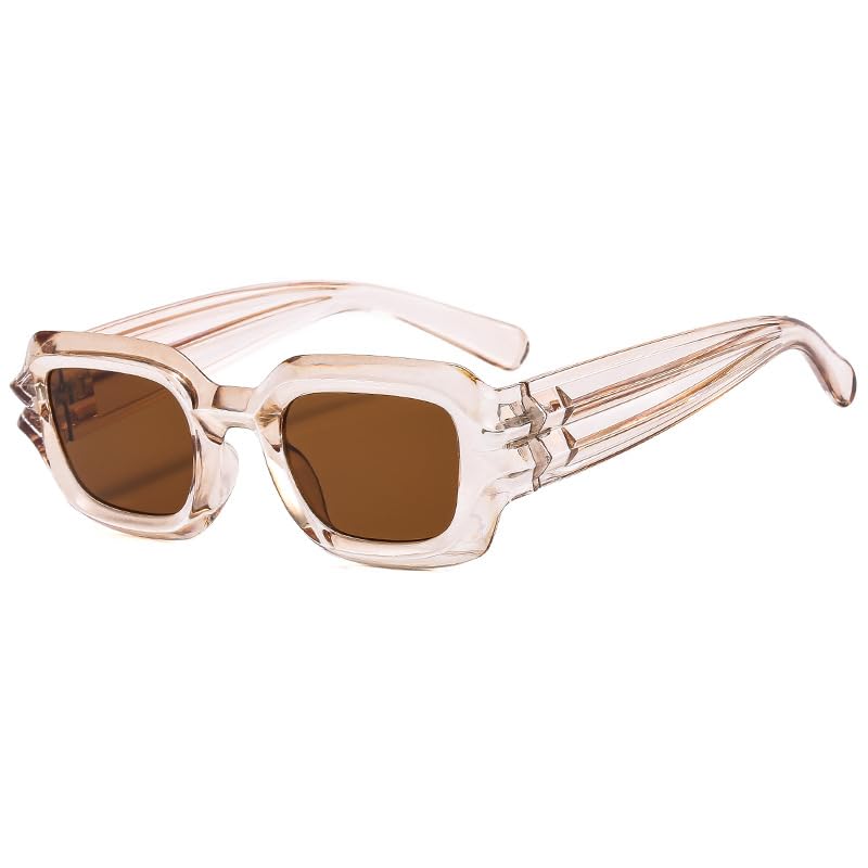 Fashion Thick Frame Rectangle Sunglasses for Men and Women - Hiphop Eyewear-image-19