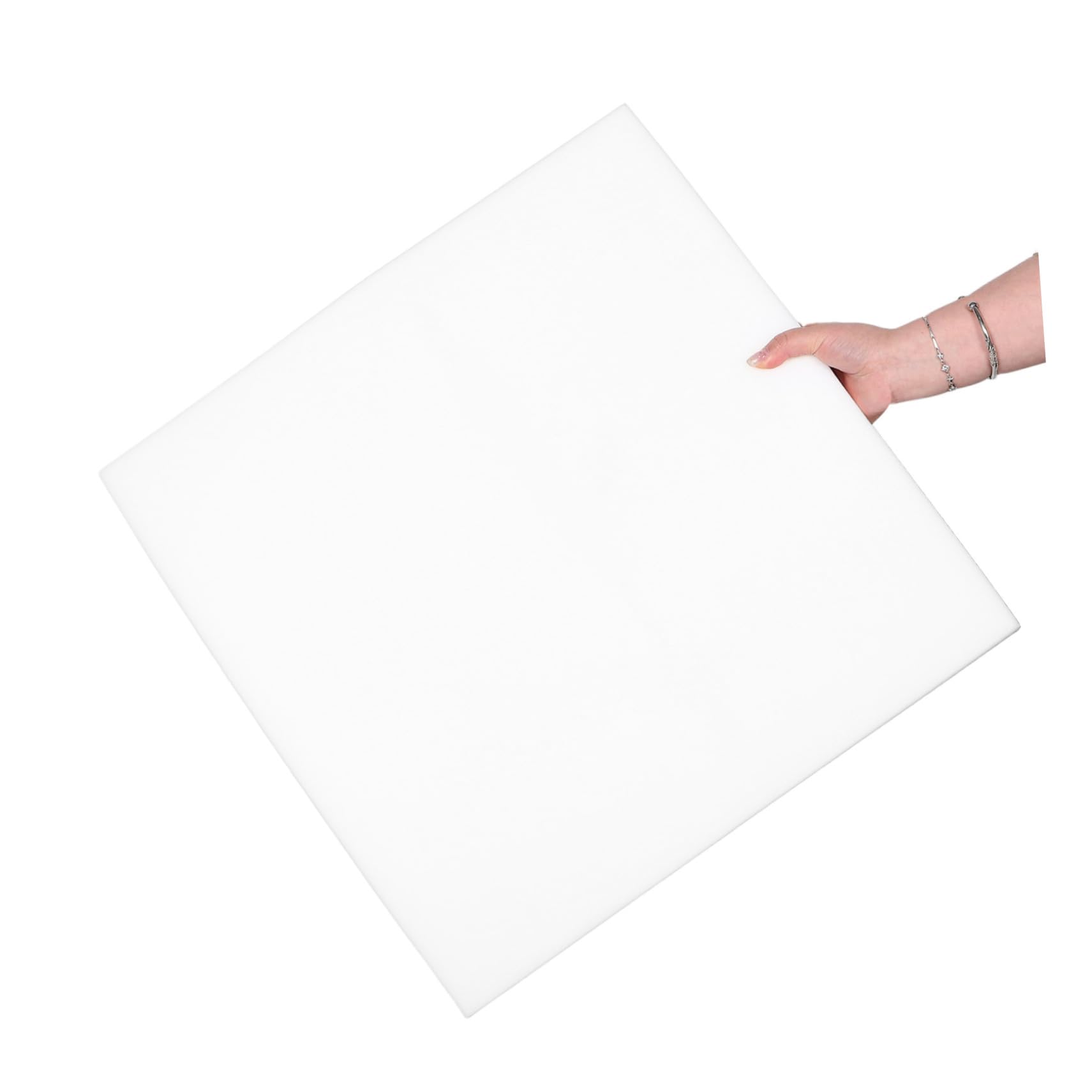 Poduszka do Sofy 50x50 cm Pianka Wysokiej Gęstości Naprawa Siedziska Biała