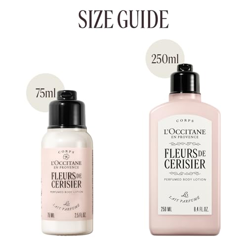 Image of L'Occitane Cherry Blossom Shimmering Lotion : Fruity and Floral Scent | Moisturizing | Softening | Enhance Glow | Vegan