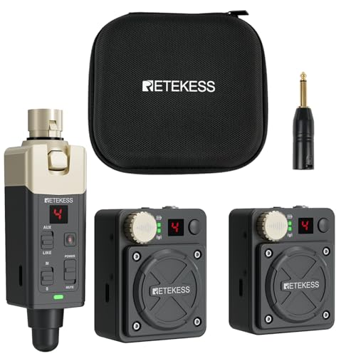 Système moniteur intra auriculaire 2.4G Retekess TA101 avec 8 canaux