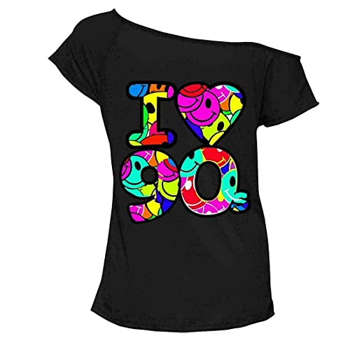 T-Shirt à Manches Courtes Pour Femme Avec Inscription « Multi Color I...