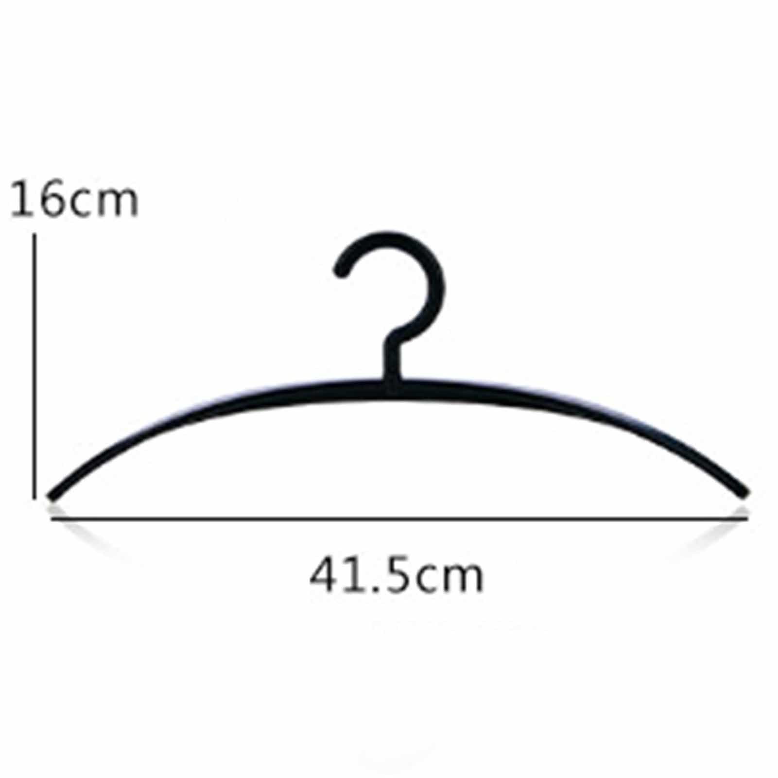 Gruccia in Plastica A Spalla Larga, Gruccia Antiscivolo, Gruccia per Asciugatura, per Cappotto, Camicia, T-Shirt, Vestito, 20 Confezioni,Nero