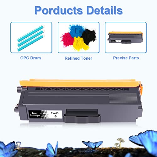LOSMANN Toner Cartridge Compatible with Brother TN421 TN423 for Brother MFC-L8690CDW MFC-L8690CDW DCP-L8410CDW MFC-L8900CDW HL-L8260CDW HL-L8360CDW 1 Cyan - Image 4