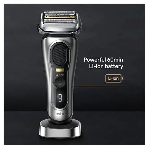 Braun Series 9 PRO+ Electric Razor for Men, 5 Pro Shave Elements & Precision Long Hair Trimmer, 6in1 SmartCare Center, Wet & Dry Electric Shaver for Smooth Skin with 60min Battery Runtime, 9517s - image 4