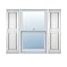 Ekena Millwork LP2C14X03800BW Custom Two Equal Panels, Raised PanelShutter (Per Pair)14 1/2"W x 38"HBright White