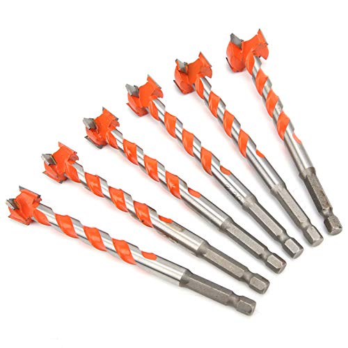 Set de brocas para agujeros en madera y plástico Qiilu miniatura 4