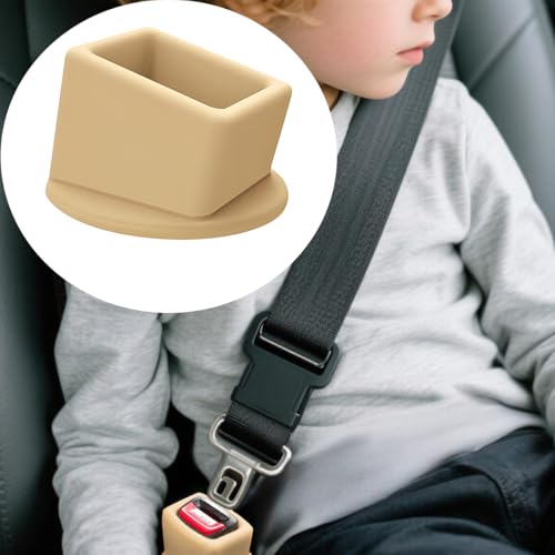 Image of Bittwee Seat Belt Buckle Holder Car Seatbelt Fixer, Khaki
