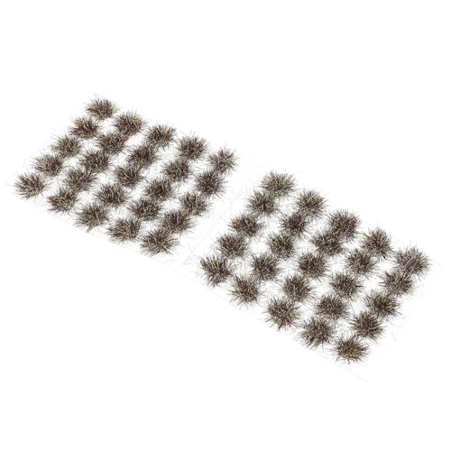 HEALLILY Césped Artificial y Recortables Verde de Resina en Miniatura Mechones de Hierba Realistas para para Maquetas y Dioramas