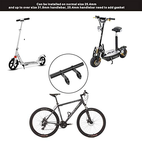 Yungeln Handlebar Extender Bicycle Aluminum Alloy Bracket Extension Double Handlebar Extension Mount Holder Use Compatible For Xiaomi M365/Pro 1S Ninebot And Mountain Bicycle #TOP5