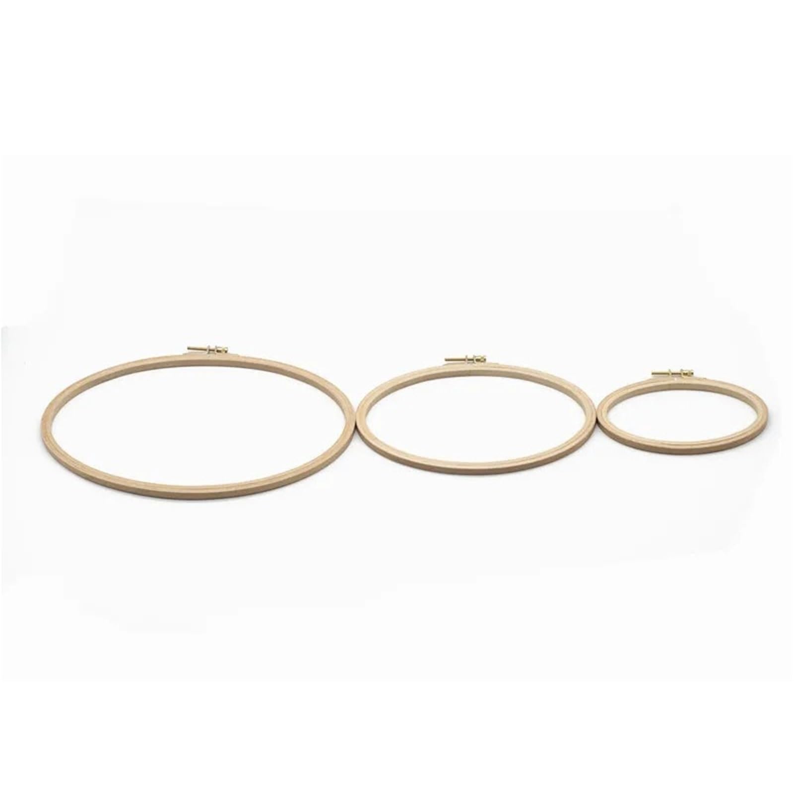 Bastidores para Bordar, Juego de 3 bastidores Madera for Bordar y Punto Cruz ovalados 16 a 29,5 cm(3 Sizes Set)