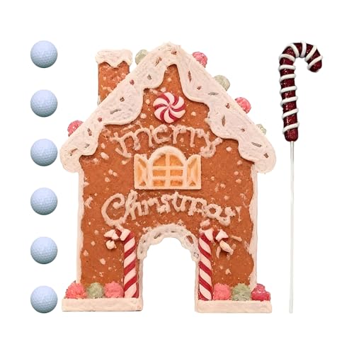 室内ゴルフゲーム - クリスマス ホームデコレ ケーンクラブ付き | ファミリー ゴルフ パッティング ゲーム プレイ セット,ゴルファー初心者裏庭パーティー向け