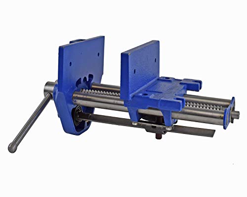 Yost Vises M10Ww Rapid Action Woodworking Vise | Quick Release Lever For Quick Adjustments | 10 Inch Jaw Width | Made With Heavy-Duty Cast Iron | Blue #TOP3