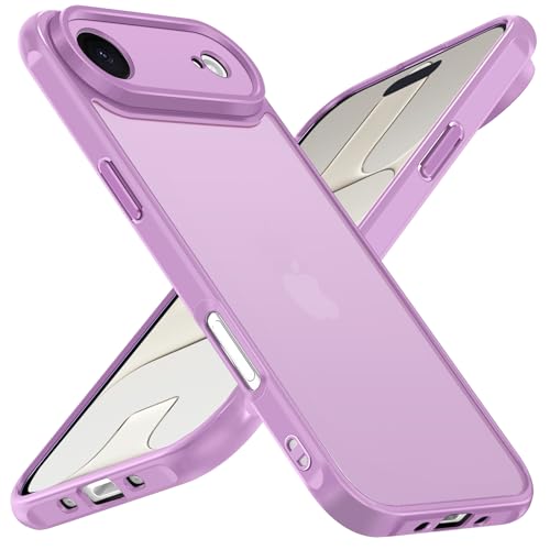 iVoler Cover Opaca per iPhone Air, [Antiurto di Grado Militare] Custodia con Assorbimento degli Urti Traslucida Posteriore Anti-Impronte e Anti-Graffio Rigida Sottile Bumper Case, Rosa