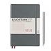 LEUCHTTURM1917 A5 Medium Hardcover Notebook, Special Edition RED DOTS, 5.75 X 8.25 inches, 251 Numbered Pages, Dotted in Red Print, Anthracite (357699)