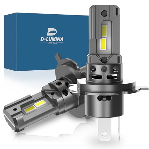 D-Lumina Lampadina H4 LED Canbus 100W 16000LM, 6500K Super Brillante Fari Abbaglianti e...