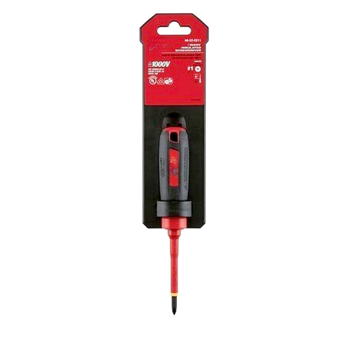 ZAZUAGE Insulated Screwdriver, #1, M12, Suitable for