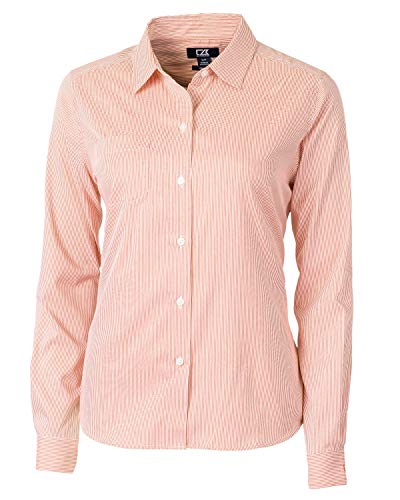 Chemise à bouton bas femme Cutter & Buck à manches longues pour le quotidien