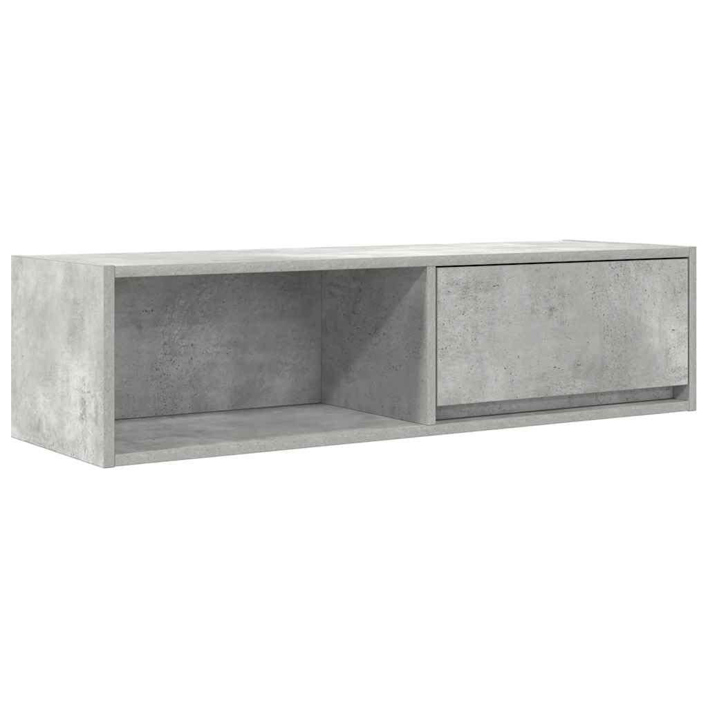 Vidaxl Concrete Grey Tv Cabinet 100X31x25.5 Cm Engineered Wood, Tv Bench, Hifi Cabinet, Entertainment Centre, Tv Sideboard, Media Cabinet, Tv Console