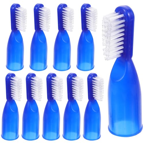 FOMIYES 10 Pièces Mini Brosses À Dents À Doigt Brosse À Dents De Prison Plastique Compacte Pour...