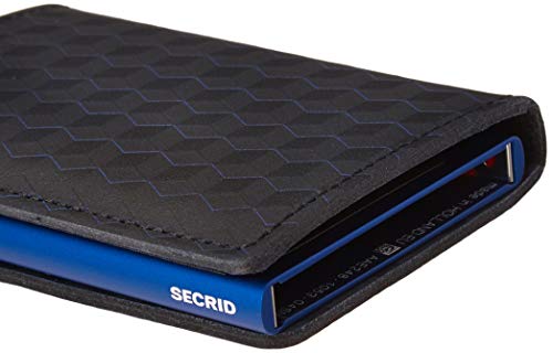 SECRID Slim Wallet Optical Black Leather Wallet3