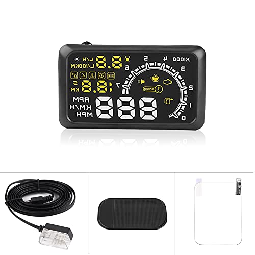 Pantalla HUD para auto 5.5'' con interfaz OBDII y diagnóstico miniatura 2