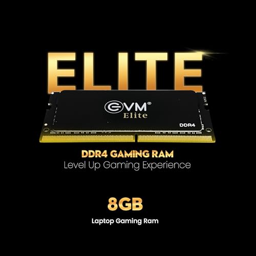 Image of EVM Elite 8GB DDR4 3200MHz | Gaming Laptop RAM - Intel XMP & AMD EXPO, Aluminum Heat Sink, Slim | SO-DIMM, High-Performance Memory for Gaming & Multitasking | 10 Year Warranty (EE8G32LT)
