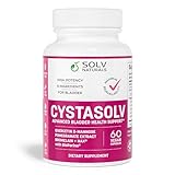 SOLV NATURALS CYSTASOLV Bladder & Pelvic Discomfort Formula - Enjoy Less Urgency & Flares* with Daily IC/BPS UTI Support – Premium Bladder & Urinary Support for Women & Men - 60 Vegan Capsules