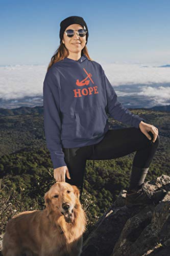 CreateMyTee Hope College Anchor One Color Unisex Hooded Sweatshirt - Hope Flying Dutchmen Apparel2
