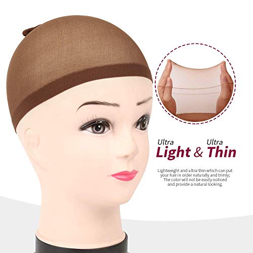 Stocking Wig Caps, DEPHNARSA 24pcs Stretchy Nylon Wig Caps Stocking Caps For Wigs Wig Caps For Women Man (Mix) - Image 4