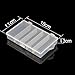 Honbay Clear Visible Plastic Fishing Tackle Accessory Storage Box Case Container - Jewelry Making Findings Organizer - (M:7