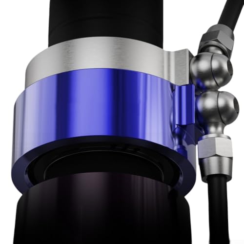 Sistema hidráulico de bicicleta de diseño innovador con auriculares integrados y rendimiento fiable de freno de aceite para ciclistas (azul)
