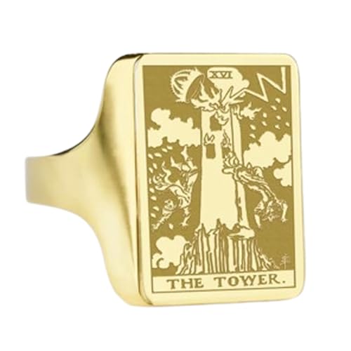 Bague La Tour en argent 925 : le cadeau idéal avec son anneau rectangulaire plaqué or