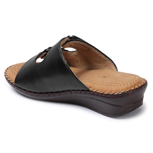 Image of Vendoz Women Doctor Sole Comfortable Beige Sandals