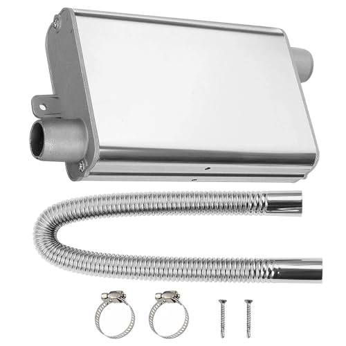 AQQHSAIN Parking Heater Muffler with 60cm Exhaust Hose for Generator,Upgraded