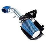 SUNROAD 4Inch Cold Air Tube Induction & Filter Replacement for 1999-2006 GMC Chevrolet V8 4.8L 5.3L 6.0L, Blue