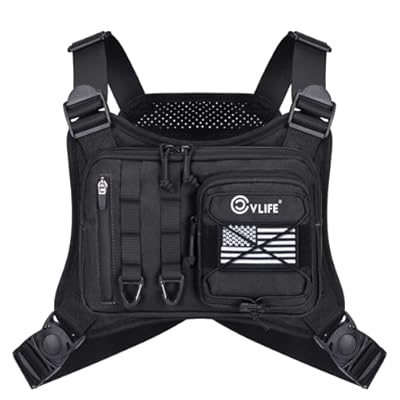 CVLIFE Outdoor Chest Bag for Men, Tactical Ches...