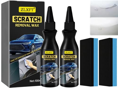 Eliminador de arañazos de coche, 2 unidades, eliminador de arañazos para coches, quitaarañazos rápido para coches, esmalte de coche, reparación de arañazos profundos, crema de reparación de arañazos