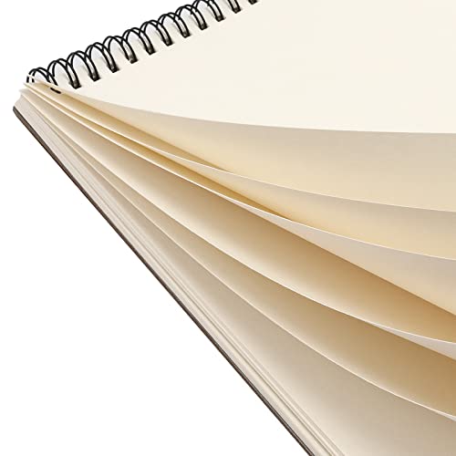 SINJEUN 4 Pack A4 Sketchbook Drawing Pad, A4 Spiral Sketch Book - Image 3