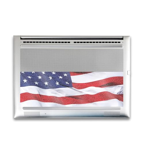 Image of Glossy Glitter Gaming Skin Compatible with HP Envy x360 16 inch (2023) - American Flag - Premium 3M Vinyl Protective Wrap Decal Cover - Easy to Apply | Crafted in The USA by MightySkins