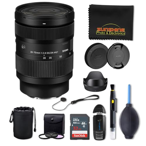 Image of Sigma 28-70mm f2.8 DG DN Contemporary Lens for Sony E with Sunshine Photo Advanced Bundle - 4 Years USA Manufacturer Warranty