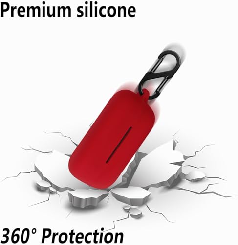 Image of Hamper Protective Case Cover for Sony WF-C510 Truly Wireless in-Ear Bluetooth Earbuds (Red)
