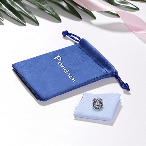 Pandach Crystal Evil Eye Bead Charm Lucky Charms Fits Charms Bracelets For Woman-Inlaid With Silver Dangle Pendant Bead,Girl Jewelry Beads Gifts For Women Bracelet&Necklace(Uptodate) #TOP1