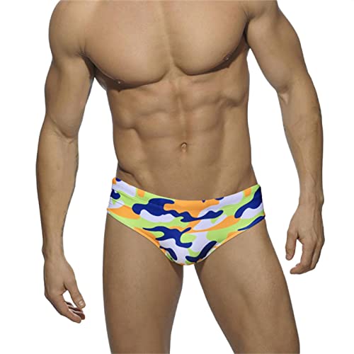 Bañador slip hombre hombres de traje de baño impreso cómodo de playa