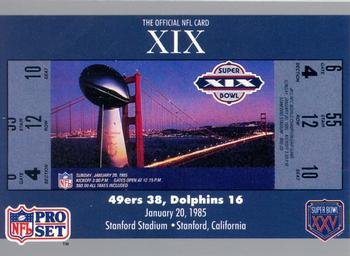 Super Bowl XIX football card (San Francisco 49ers & Miami Dolphins Super Bowl XIX football card (San Francisco 49ers & Miami Dolphins
