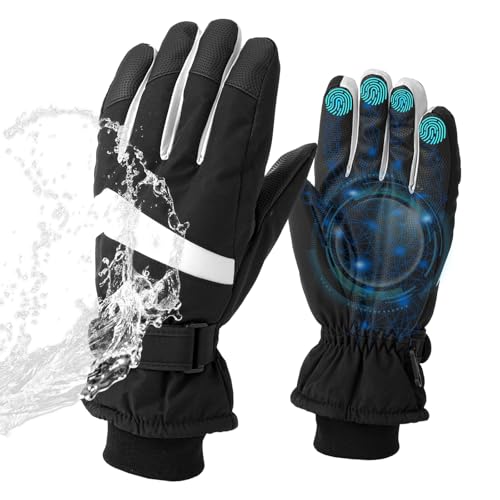 Wusboo Guantes Invierno Hombre Mujer, Guantes de esquí, Termicos Impermeables para Frio, Bicicleta Montaña Nieve Ciclismo MTB, Tactiles Mujer Running Esqui Snowboard Wusboo Guantes Invierno Hombre Mujer, Guantes de esquí, Termicos Impermeables para Frio, Bicicleta Montaña Nieve Ciclismo MTB, Tactiles Mujer Running Esqui Snowboard