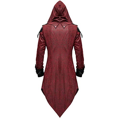 jieGorge Men Tailcoat Jacket Goth Steampunk Uniform Hoodie Party Outwear Long Sleeve Coat steampunk buy now online jieGorge Men Tailcoat Jacket Goth Steampunk Uniform Hoodie Party Outwear Long Sleeve Coat steampunk buy now online