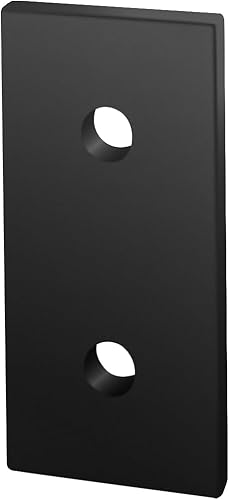 Miniatura 18 de 8020, 40-4307, serie 40, soporte de placa plana de aluminio de 2 agujeros, soporte de conector de montaje recto para extrusión de aluminio extruido