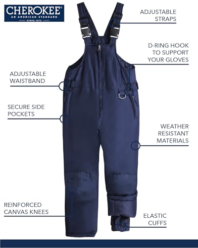 Image of CHEROKEE Boys & Girls Insulated Snow Bib Ski Pants (Toddler, Little and Big Kids)