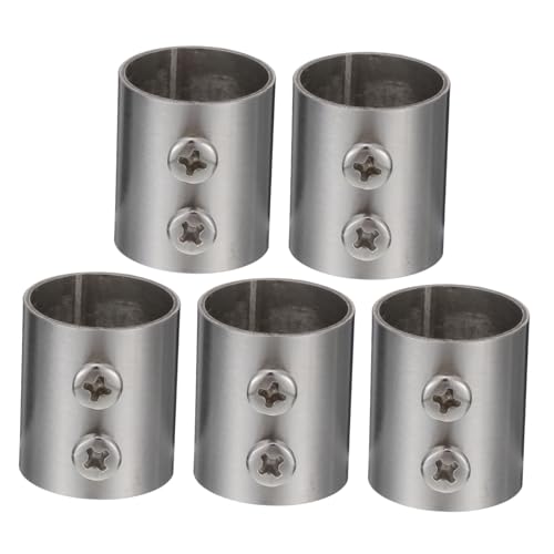 ARTIBETTER 5pcs Curtain Rod Extension Connectors Wardrobe Rail Connectors for Easy Installation Sturdy to Fit for Closet and Curtain Holders Versatile Use for Home Organization